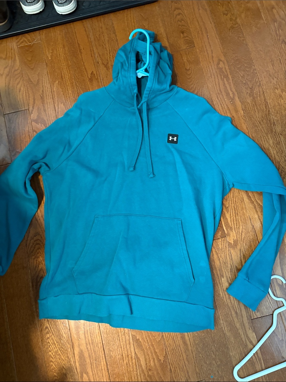 Under Armour Teal Pullover Hoodie with Kangaroo Pocket